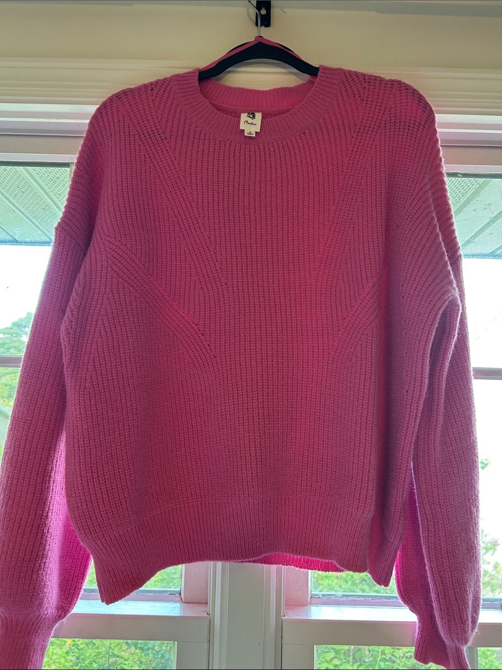 Women’s Pink Crewneck Knit Sweater